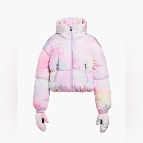 Goldbergh Lumina Puffer Ski Jacket Coat Gently Used Pastel Pink Purple US 6 - Picture 1 of 7